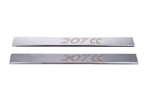 Peugeot 207 2006–2014 Tröskelskydd Carmos (2 st, rostfritt) foto 2