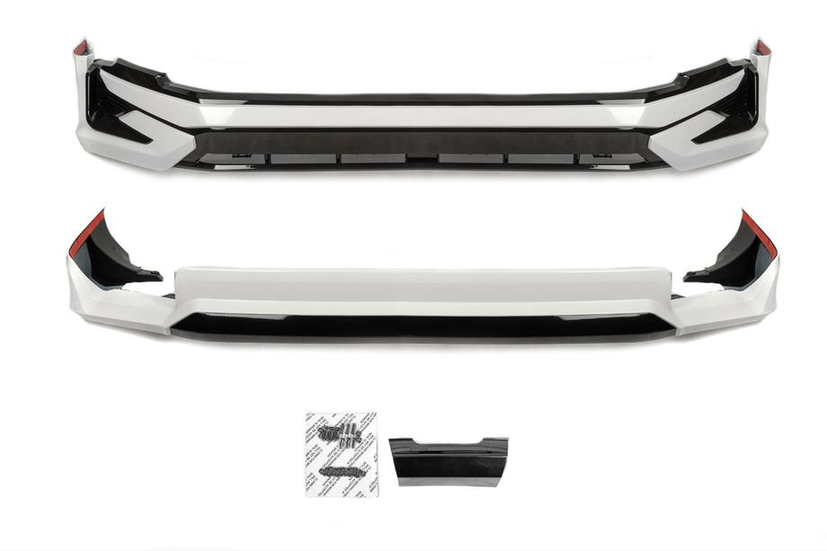 Toyota Land Cruiser Prado 150 2009–2023 Front- och bakre stötfångartillägg 2023-Designs (2017-) Svart färg Image