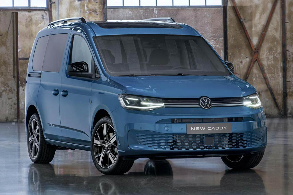 Nya generationen av kompakta personbilen Volkswagen Caddy