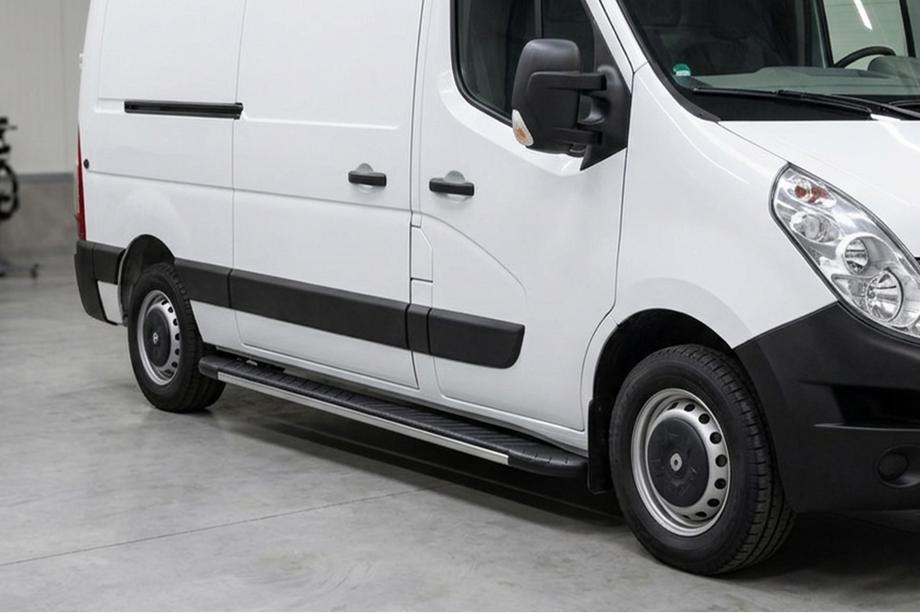 Opel Movano 2010–2021 Sidosteg Bosphorus Grey (2 st, aluminium) Image