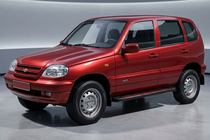 Chevrolet Niva 1998–2020 Sidosteg Maya Red (2 st, aluminium) foto 1