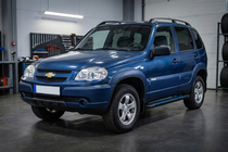 Chevrolet Niva 1998–2020 Sidosteg Maya Blue (2 st, aluminium) foto 1