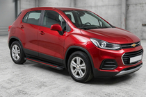 Chevrolet Trax 2012–2023 Sidosteg Maya Red (2 st, aluminium) foto 1