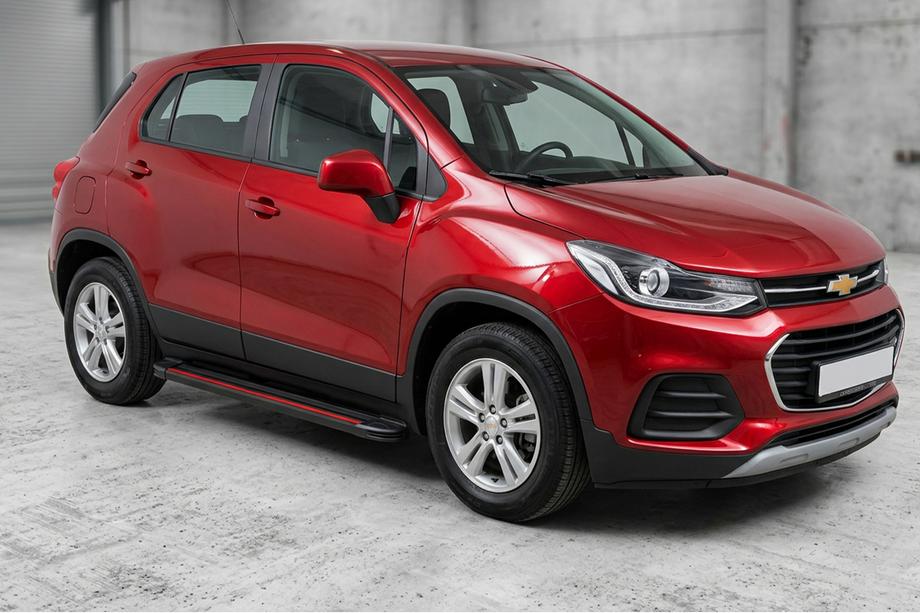 Chevrolet Trax 2012–2023 Sidosteg Maya Red (2 st, aluminium) Image