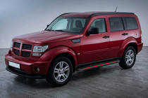Dodge Nitro 2006–2011 Sidosteg Maya Red (2 st, aluminium) foto 1