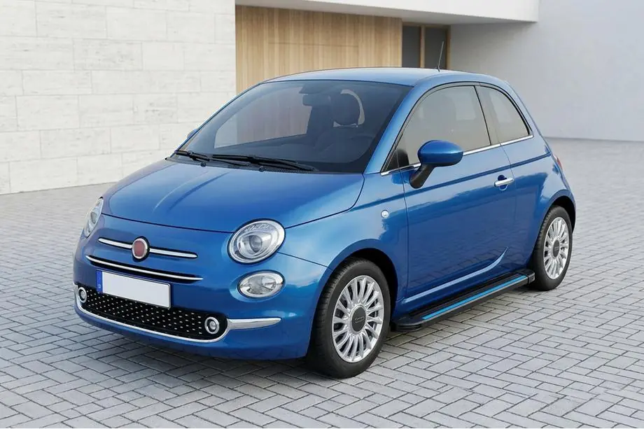 Fiat 500/500L 2013–2022 Sidosteg Maya Blue (2 st, aluminium) Image
