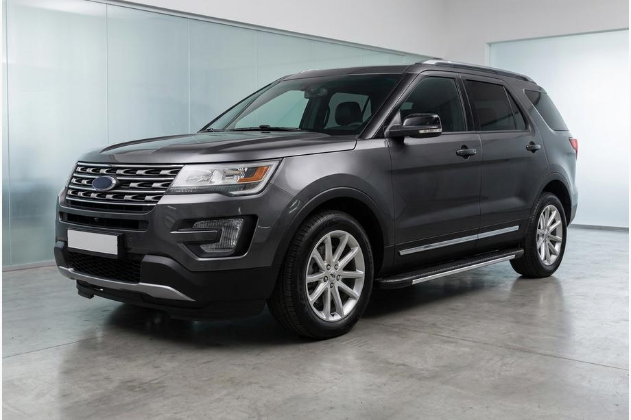 Ford Explorer 2011–2019 Sidosteg Bosphorus Grey (2 st, aluminium) Image