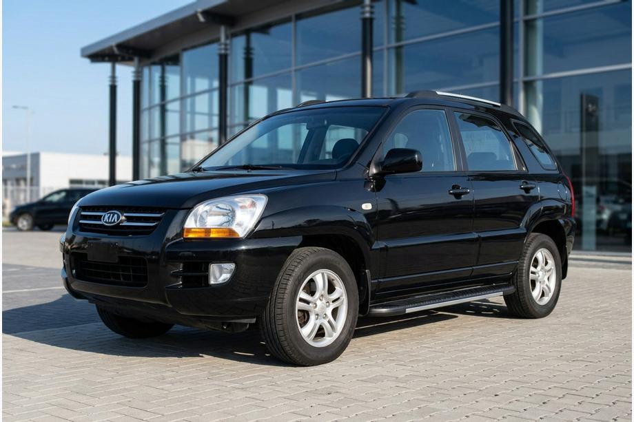 Kia Sportage 2004–2010 Sidosteg Bosphorus Grey (2 st, aluminium) Foto 1