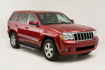 Jeep Grand Cherokee WK 2004–2010 Sidosteg Bosphorus Grey (2 st, aluminium) foto 1