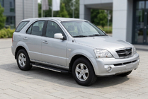 Kia Sorento I BL 2002–2009 Sidosteg Bosphorus Grey (2 st, aluminium) foto 1
