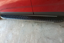 Kia Sorento II XM 2009–2014 Sidosteg Bosphorus Grey (2 st, aluminium) 2013-2016 foto 4