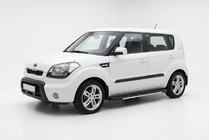 Kia Soul I 2008–2013 Sidosteg Bosphorus Grey (2 st, aluminium) foto 1
