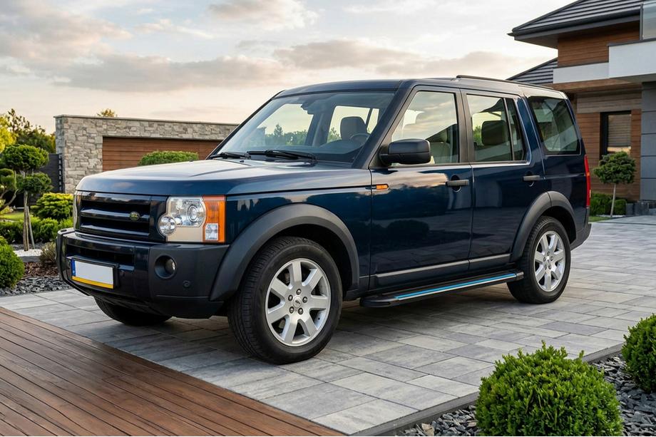 Land Rover Discovery III 2004–2009 Sidosteg Maya Blue (2 st, aluminium) Image