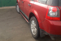 Land Rover Freelander II 2006–2014 Sidosteg Maya Red (2 st, aluminium) foto 3