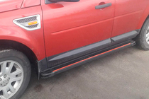 Land Rover Freelander II 2006–2014 Sidosteg Maya Red (2 st, aluminium) foto 1