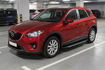 Mazda CX-5 2012–2017 Sidosteg Bosphorus Grey (2 st, aluminium) foto 1