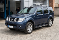 Nissan Pathfinder R51 2005–2014 Sidosteg Bosphorus Grey (2 st, aluminium) foto 1