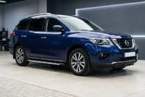 Nissan Pathfinder R52 2012–2021 Sidosteg Maya V1 (2 st, aluminium) foto 1