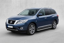 Nissan Pathfinder R52 2012–2021 Sidosteg Maydos V1 (2 st, aluminium) foto 1