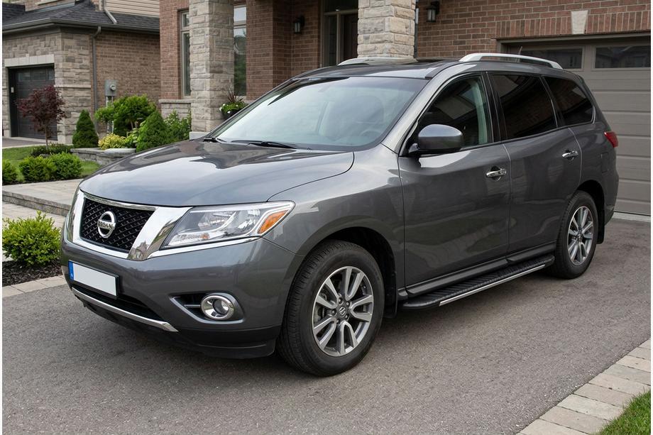 Nissan Pathfinder R52 2012–2021 Sidosteg Bosphorus Grey (2 st, aluminium) Image