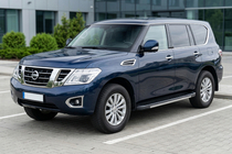 Nissan Patrol Y62 2010–2024 Sidosteg Bosphorus Grey (2 st, aluminium) foto 1