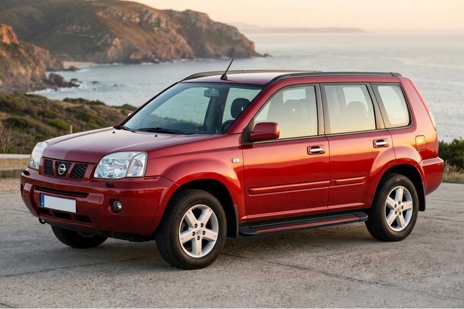 Nissan X-trail T30 2002–2007 Sidosteg Maya Red (2 st, aluminium) Image