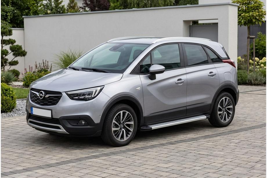 Opel Crossland X 2017–2024 Sidosteg Maya V2 (2 st, aluminium) Image