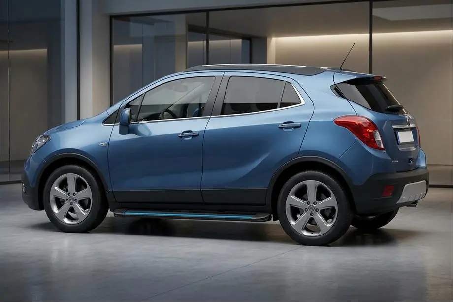 Opel Mokka 2012–2021 Sidosteg Maya Blue (2 st, aluminium) Image