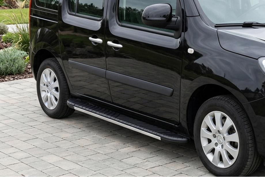 Renault Kangoo 2008–2020 Sidosteg Bosphorus Grey (2 st, aluminium) Kort hjulbas Image