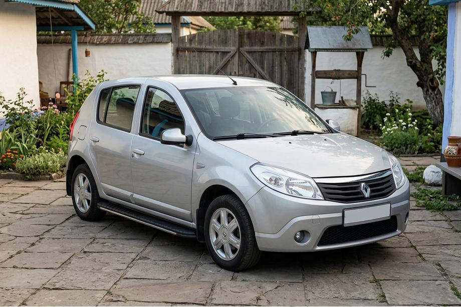 Renault Sandero 2007–2013 Sidosteg Bosphorus Grey (2 st, aluminium) Image