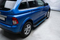 SsangYong Action 2005–2018 Sidosteg Maya Blue (2 st, aluminium) foto 1