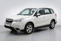 Subaru Forester 2013–2018 Sidosteg Bosphorus Grey (2 st, aluminium) foto 1