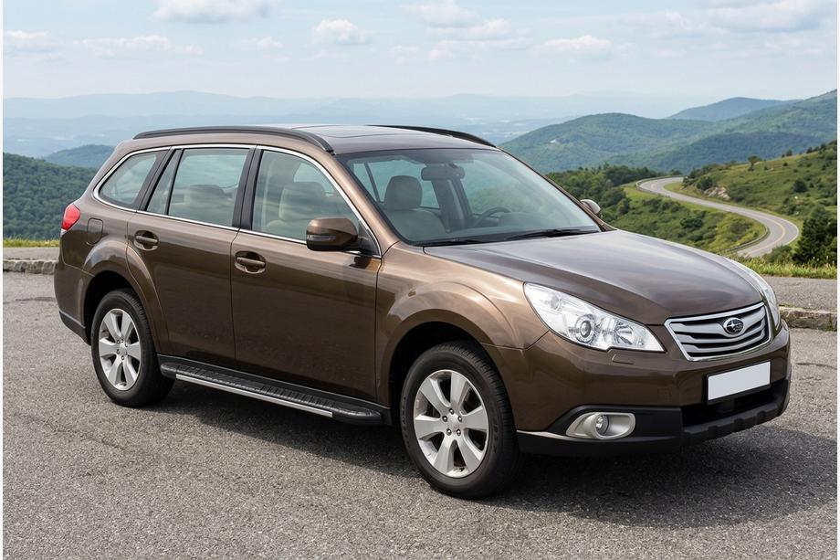 Subaru Outback 2009–2014 Sidosteg Bosphorus Grey (2 st, aluminium) Image