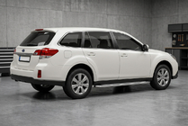 Subaru Outback 2009–2014 Sidosteg Maydos V2 (2 st, aluminium/rostfritt stål) foto 1