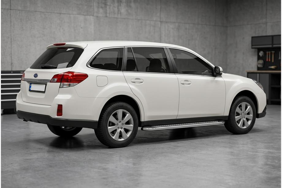Subaru Outback 2009–2014 Sidosteg Maydos V2 (2 st, aluminium/rostfritt stål) Image
