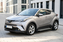 Toyota C-HR 2016–2023 Sidosteg Rainbow (2 st, aluminium) foto 1
