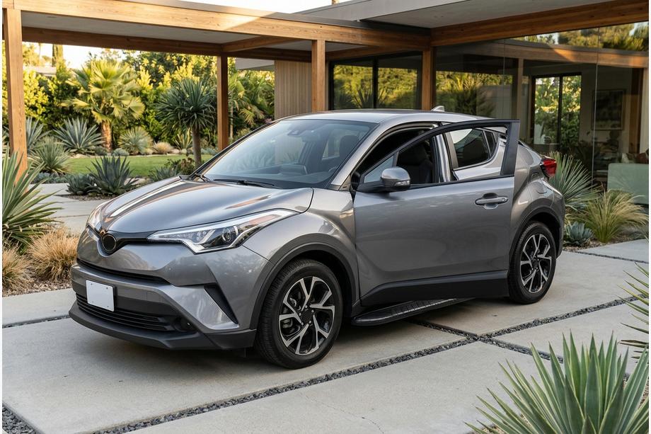 Toyota C-HR 2016–2023 Sidosteg Bosphorus Black (2 st, aluminium) Image