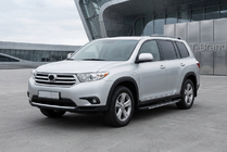 Toyota Highlander 2008–2013 Sidosteg Bosphorus Grey (2 st, aluminium) foto 1