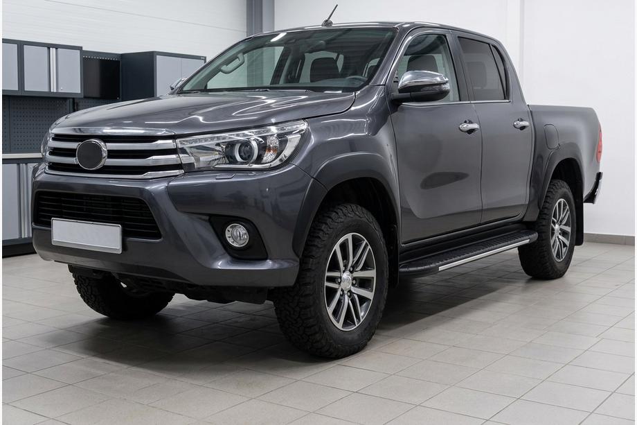 Toyota Hilux 2015– Sidosteg Bosphorus Grey (2 st, aluminium) Image