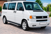 Volkswagen T4 Caravelle/Multivan 1990–2003 Sidosteg Bosphorus Grey (2 st, aluminium) foto 1