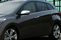 Hyundai Accent 2011–2017 Spegelkåpor med utskärning för blinkers (2 st) OmsaLine – italienskt rostfritt stål foto 1