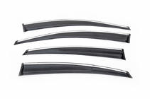 Hyundai Accent 2011–2017 Vindavvisare med krom SD (4 st, Sunplex Chrome) foto 2