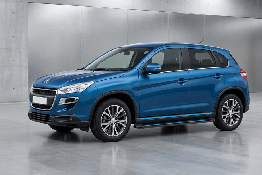 Peugeot 4008 2012–2017 Sidosteg Maya Blue (2 st, aluminium) Foto 1