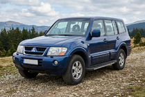 Mitsubishi Pajero Wagon III 1999–2006 Sidosteg Bosphorus Grey (2 st, aluminium) foto 1