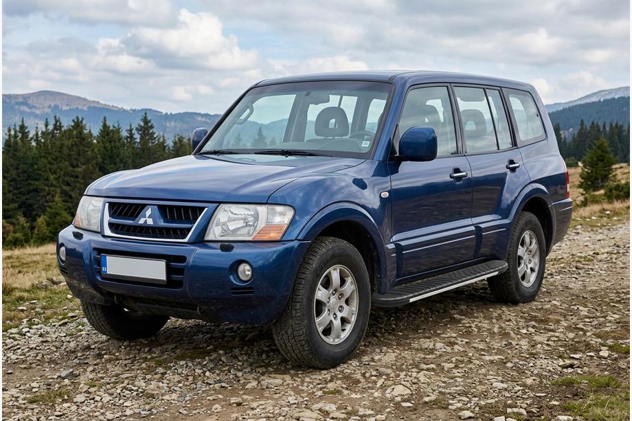 Mitsubishi Pajero Wagon III 1999–2006 Sidosteg Bosphorus Grey (2 st, aluminium) Image