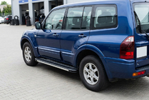Mitsubishi Pajero Wagon III 1999–2006 Sidosteg Maya V1 (2 st, aluminium) foto 1