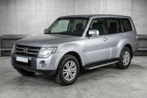 Mitsubishi Pajero Wagon IV 2006–2021 Sidosteg Maya V1 (2 st, aluminium) foto 1