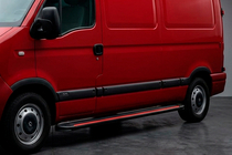 Opel Movano 2004–2010 Sidosteg Maya Red (2 st, aluminium) foto 1