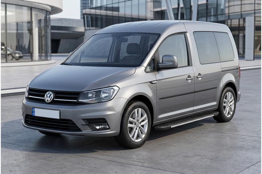 Volkswagen Caddy 2015–2020 Sidosteg Bosphorus Grey (2 st, aluminium) Image
