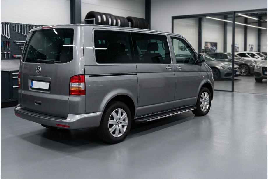 Volkswagen T5 Transporter 2003–2010 Sidosteg Bosphorus Grey (2 st, aluminium) Kort hjulbas Image